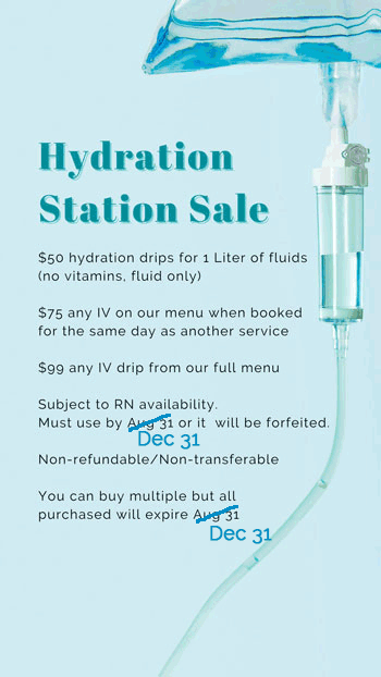 Year End IV Hydration Sale 2023